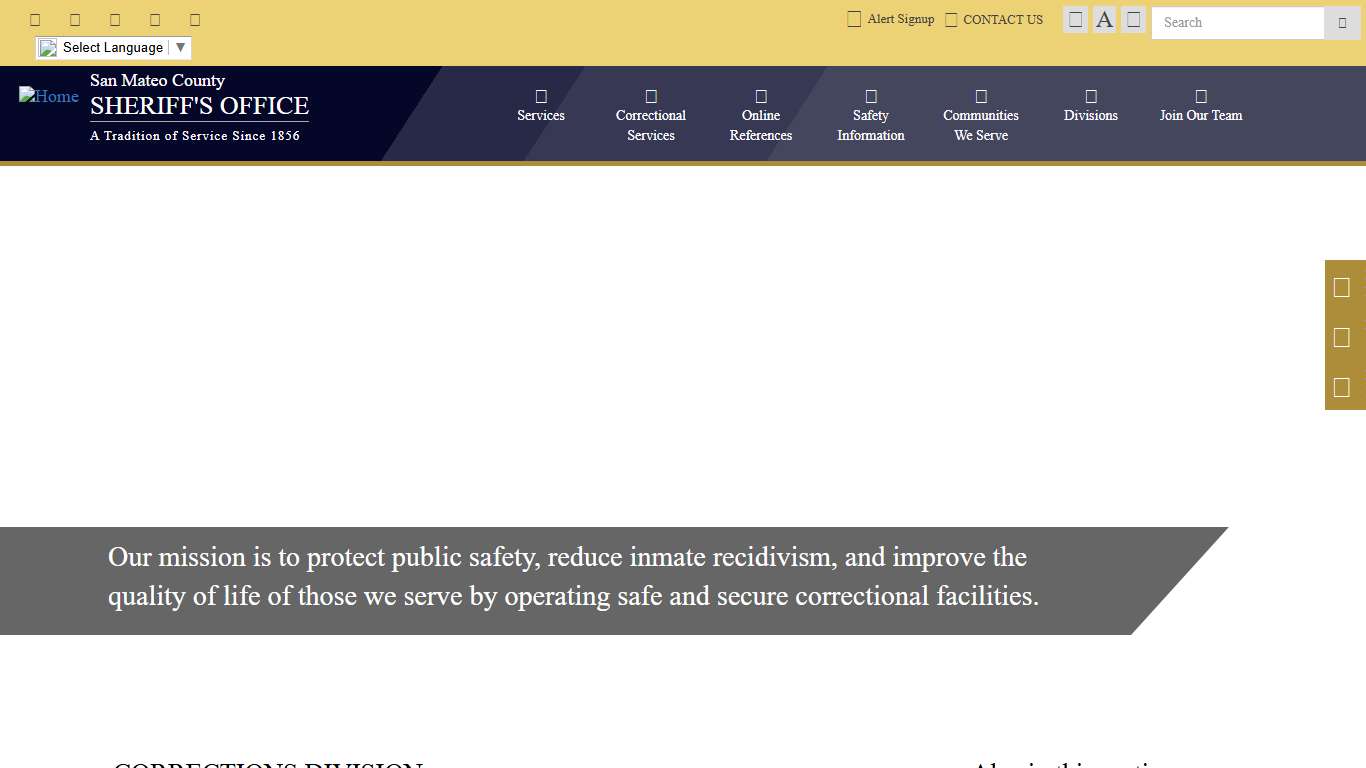 Corrections Division | San Mateo County Sheriff's Office